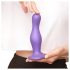 Strap-on-me Curvy L - golvend, met zuignap dildo (paars)