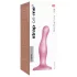 Strap-on-me Curvy S - golvende dildo met zuignap (roze)