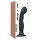 Strap-on-me - dildo met zuignap - gebogen vorm - zwart - maat L
