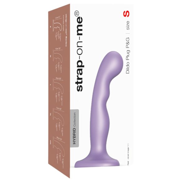 Strap-on-me P&G S - gebogen dildo met zuignap (paars)