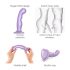 Strap-on-me P&G S - gebogen dildo met zuignap (paars)