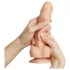 Strap-on-me - dildo met zuignap - dubbel gelaagd - klein - huidskleur