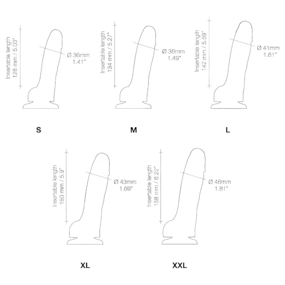 Strap-on-me - dildo met zuignap - dubbel gelaagd - klein - huidskleur