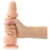 Strap-on-me S - dubbellaagse dildo met zuignap (huidskleur)