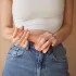 Strap-on-me - dildo met zuignap - dubbel gelaagd - klein - huidskleur