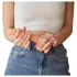 Strap-on-me S - dubbellaagse dildo met zuignap (huidskleur)