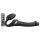 Strap-on-me M – Zwarte luchtdruk strap-on vibrator