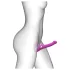 Strap-on-me - strap-on vibrator met luchtdrukstimulatie - siliconen - roze - M