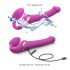 Strap-on-me M - draagbare luchtdruk vibrator (roze)