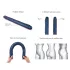Strap-on-me - dubbele dildo - siliconen - metallic blauw