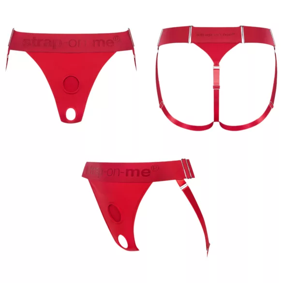 Strap-on-me - slip voor strap-on dildo - rood - maat XS-XXL