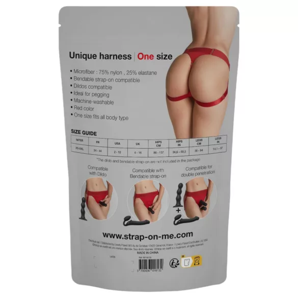 Strap-on-me - slip voor strap-on dildo - rood - maat XS-XXL