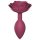 Love to Love Open Roses M - siliconen anale plug (rood)