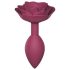 Love to Love Open Roses M - siliconen anale plug (rood)