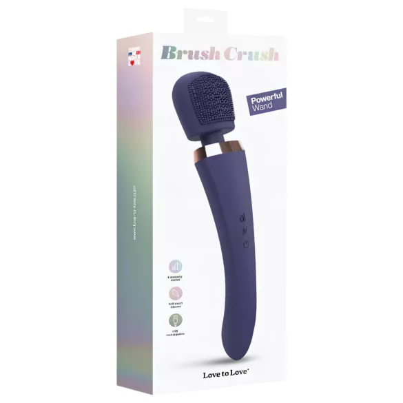 Love to Love Borstel Crush - massage-wand vibrator (blauw)