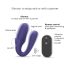 Love to Love Match Up - oplaadbare, draadloze duovibrator (paars)