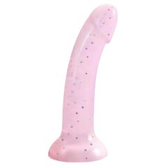 Dildolls Starlight - zuignap dildo met sterren (roze)