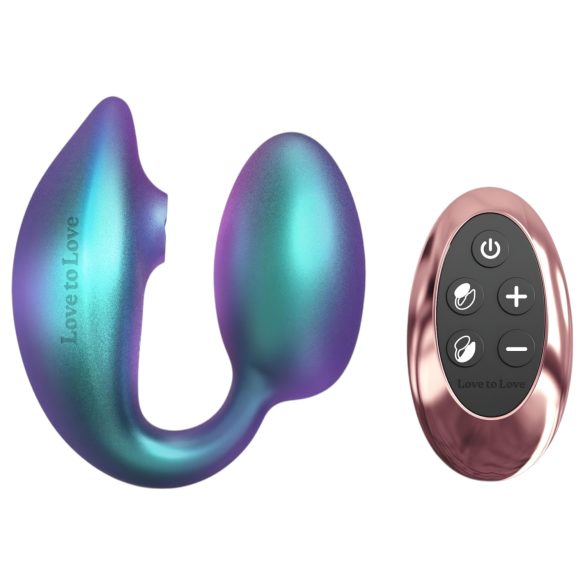 Wonderlover - G-spot en clitoris vibrator (metallic groen)