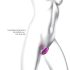 Wonderlover - clitoris stimulator G-spot vibrator (metaalroze)