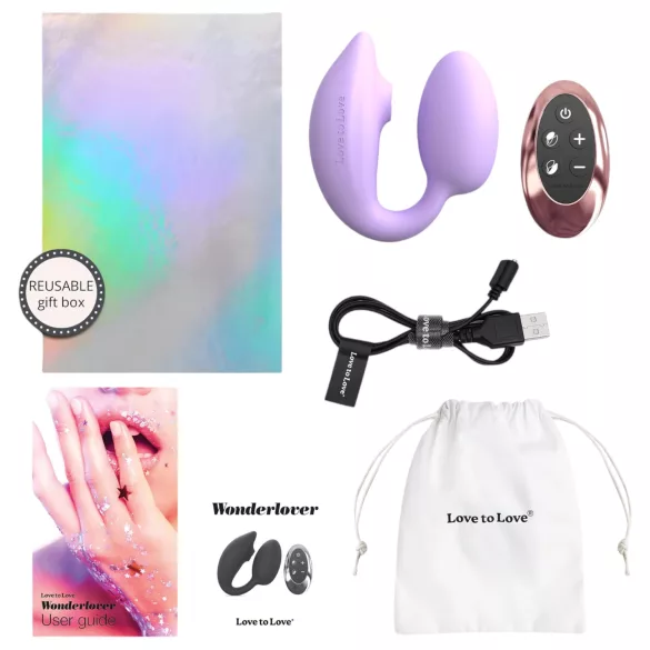 Love to Love Wonderlover - clitoris stimulator G-spot vibrator (paars)