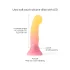 Love to Love Sugar Bomb - oplichtende siliconen dildo met LED (roze-geel) - 16,9 cm