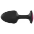 Dorcel - anale plug met roze steen - siliconen - zwart - maat M