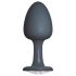 Dorcel Geisha Anale Plug - Zwarte plug met witte diamant steen