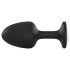 Dorcel Geisha Anale Plug - Zwarte plug met witte diamant steen