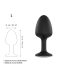 Dorcel Geisha Anale Plug - Zwarte plug met witte diamant steen