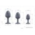 Dorcel Geisha Anale Plug - Zwarte plug met witte diamant steen