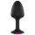 Dorcel Geisha Plug Ruby L - anaalplug met roze steen (zwart)