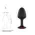 Dorcel Geisha Plug Ruby L - anaalplug met roze steen (zwart)