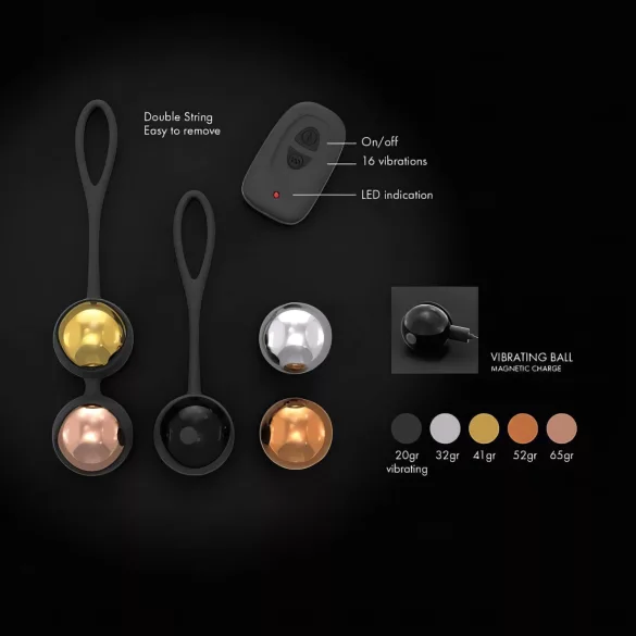 Dorcel Training Balls - radiografisch, verstelbare geishaballen-set