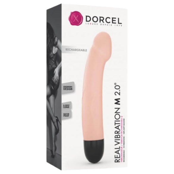 Real Vibration M 2.0 - Oplaadbare vibrator (Natuurlijk)