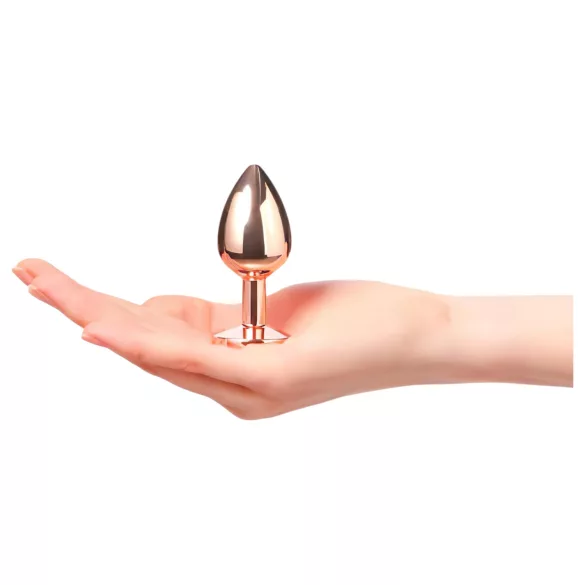 Dorcel Diamond Plug S - aluminium anale plug - klein (roségoud)