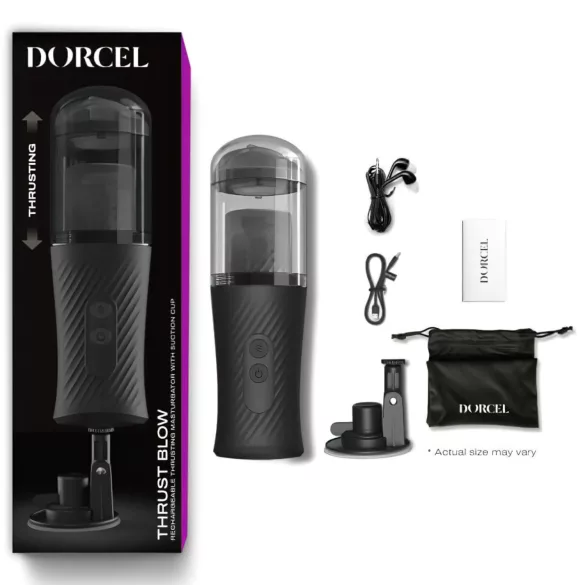 Dorcel Thrust Blow - automatische masturbator - oplaadbaar - zwart