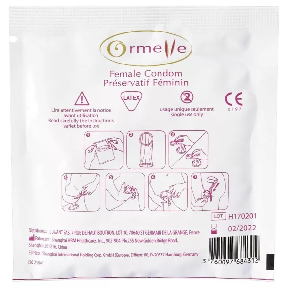 Ormelle Femail - vrouwencondoom - 5 stuks
