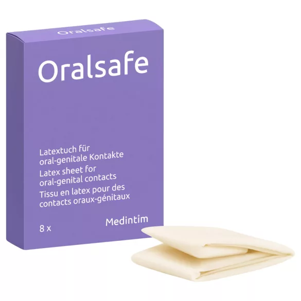 Oralsafe - beflapmasker - oraal latex dam - 8 stuks