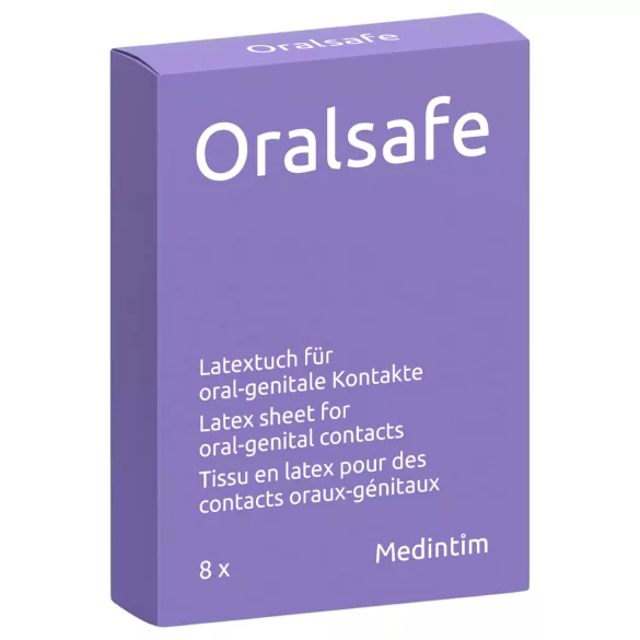 Oralsafe - beflapmasker - oraal latex dam - 8 stuks