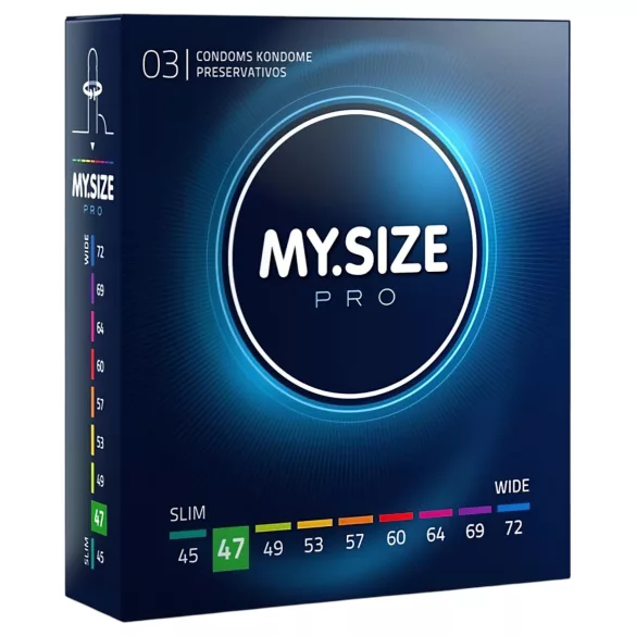My.Size PRO - condoom op maat - 47 mm (3 stuks)