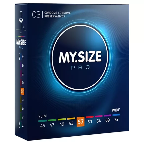 My.Size PRO - condoom op maat - 57 mm (3 stuks)