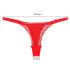 Panty Rose - Verleidelijke string in roos - Rood (S-L)