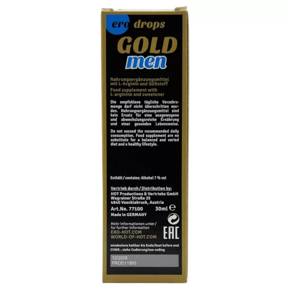 HOT Ero Gold Men Spanish Fly - lustopwekkende druppels voor mannen (30 ml)