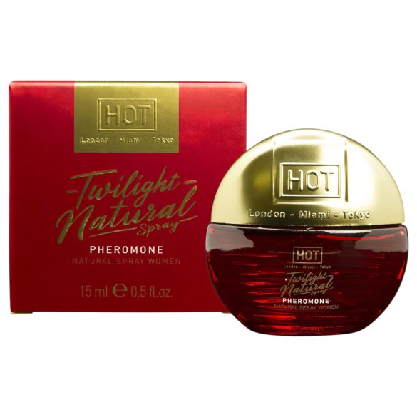 HOT Twilight Natural - feromoonparfum voor vrouwen (15 ml) - geurvrij