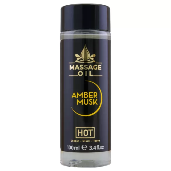 HOT - massageolie voor huidverzorging - amber musk - 100ml