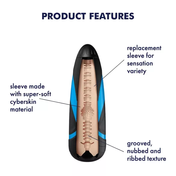 Satisfyer - masturbator sleeve - Tri Delights inzetstuk