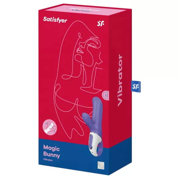 Satisfyer Magic Bunny - vibrator met clitorisstimulator - waterdicht - blauw