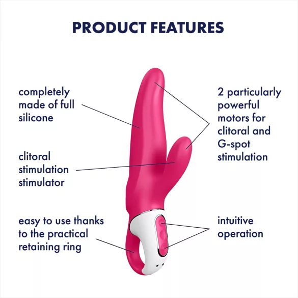 Satisfyer Mr. Rabbit - rabbit vibrator met clitorisstimulator - waterdicht
