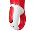 Satisfyer Power Flower - vibrator - oplaadbaar en waterdicht - rood