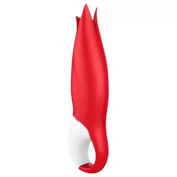Satisfyer Power Flower - vibrator - oplaadbaar en waterdicht - rood